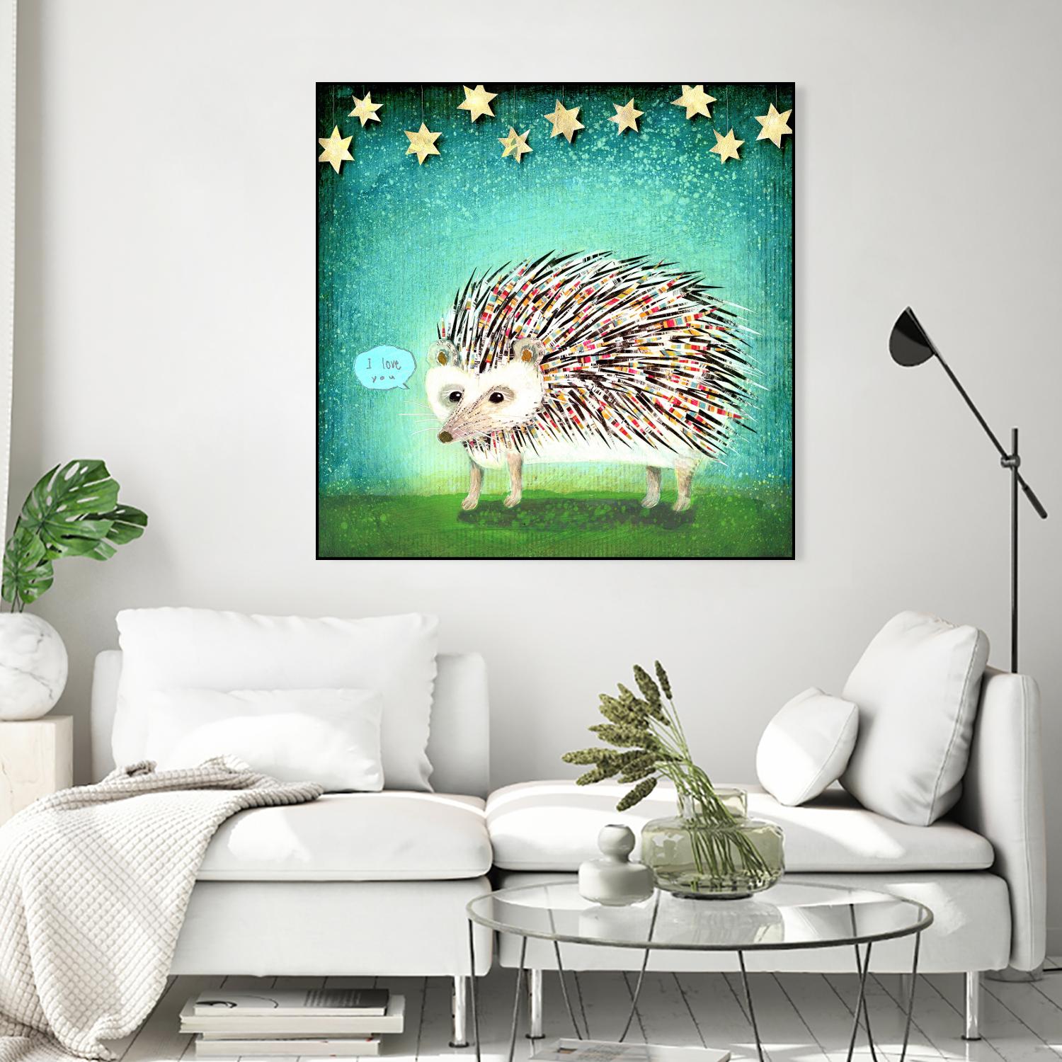 Porcupine for Thomas by Judy Verhoeven on GIANT ART - multicolor animals; contemporary