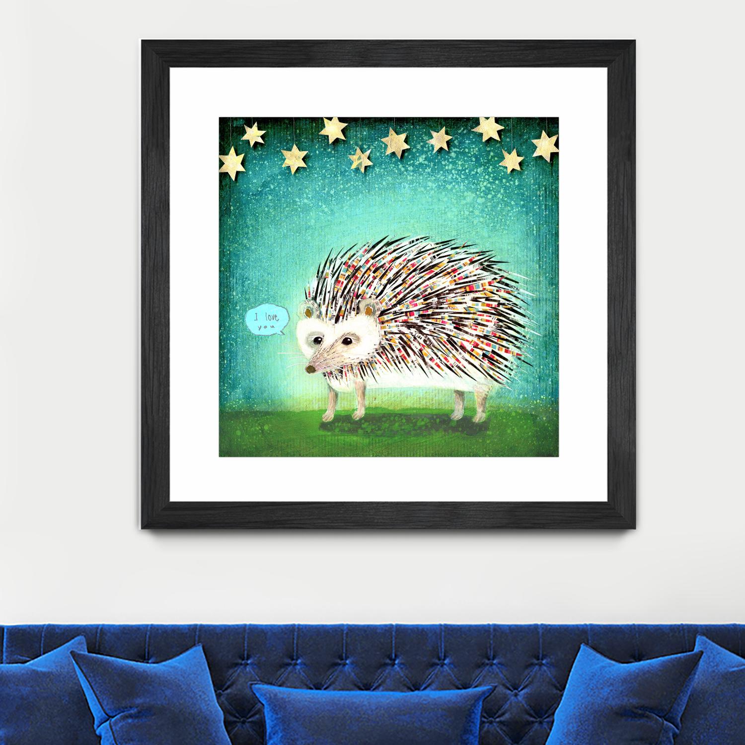 Porcupine for Thomas by Judy Verhoeven on GIANT ART - multicolor animals; contemporary