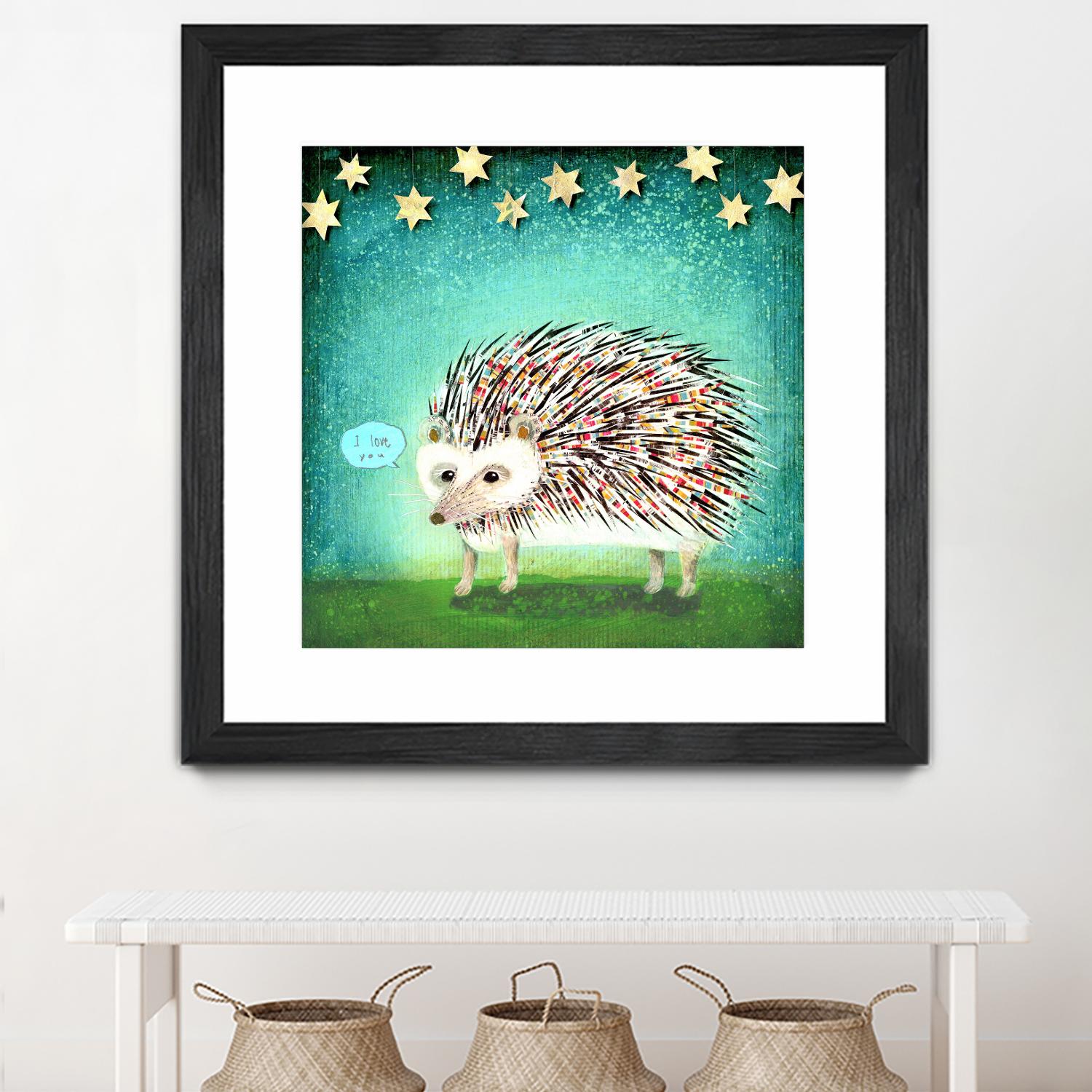 Porcupine for Thomas by Judy Verhoeven on GIANT ART - multicolor animals; contemporary