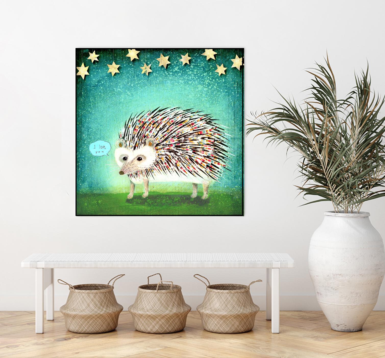 Porcupine for Thomas by Judy Verhoeven on GIANT ART - multicolor animals; contemporary