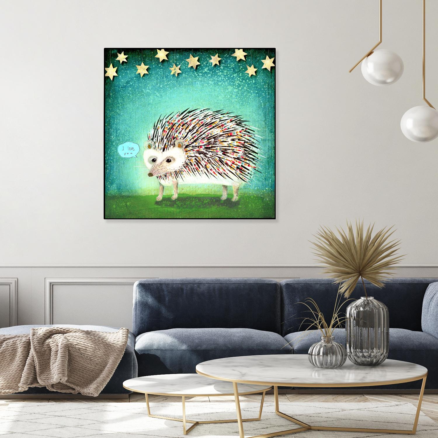 Porcupine for Thomas by Judy Verhoeven on GIANT ART - multicolor animals; contemporary