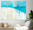 Coastal Blues I by Jan Weiss on GIANT ART - beige abstract