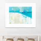Coastal Blues I by Jan Weiss on GIANT ART - beige abstract