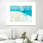 Coastal Blues I by Jan Weiss on GIANT ART - beige abstract