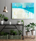 Coastal Blues I by Jan Weiss on GIANT ART - beige abstract