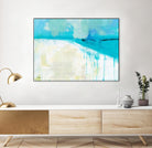 Coastal Blues I by Jan Weiss on GIANT ART - beige abstract