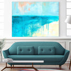 Coastal Blues 2 by Jan Weiss on GIANT ART - beige abstract
