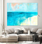 Coastal Blues 2 by Jan Weiss on GIANT ART - beige abstract
