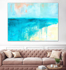 Coastal Blues 2 by Jan Weiss on GIANT ART - beige abstract