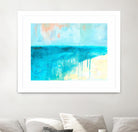 Coastal Blues 2 by Jan Weiss on GIANT ART - beige abstract