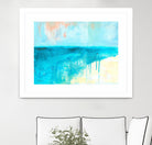 Coastal Blues 2 by Jan Weiss on GIANT ART - beige abstract