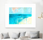 Coastal Blues 2 by Jan Weiss on GIANT ART - beige abstract