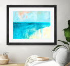 Coastal Blues 2 by Jan Weiss on GIANT ART - beige abstract