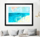 Coastal Blues 2 by Jan Weiss on GIANT ART - beige abstract