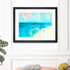 Coastal Blues 2 by Jan Weiss on GIANT ART - beige abstract