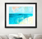 Coastal Blues 2 by Jan Weiss on GIANT ART - beige abstract