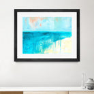 Coastal Blues 2 by Jan Weiss on GIANT ART - beige abstract
