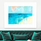Coastal Blues 2 by Jan Weiss on GIANT ART - beige abstract