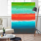 Night Coast Three by Jan Weiss on GIANT ART - red abstract