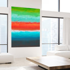 Night Coast Three by Jan Weiss on GIANT ART - red abstract