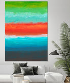 Night Coast Three by Jan Weiss on GIANT ART - red abstract