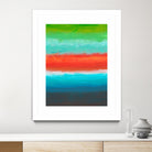 Night Coast Three by Jan Weiss on GIANT ART - red abstract