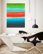 Night Coast Three by Jan Weiss on GIANT ART - red abstract