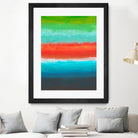 Night Coast Three by Jan Weiss on GIANT ART - red abstract