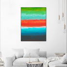 Night Coast Three by Jan Weiss on GIANT ART - red abstract