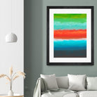 Night Coast Three by Jan Weiss on GIANT ART - red abstract