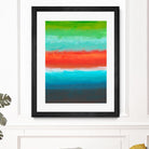 Night Coast Three by Jan Weiss on GIANT ART - red abstract