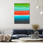 Night Coast Three by Jan Weiss on GIANT ART - red abstract