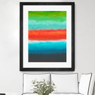 Night Coast Three by Jan Weiss on GIANT ART - red abstract