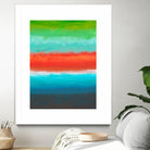 Night Coast Three by Jan Weiss on GIANT ART - red abstract