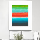 Night Coast Three by Jan Weiss on GIANT ART - red abstract