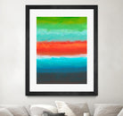 Night Coast Three by Jan Weiss on GIANT ART - red abstract