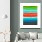 Night Coast Three by Jan Weiss on GIANT ART - red abstract