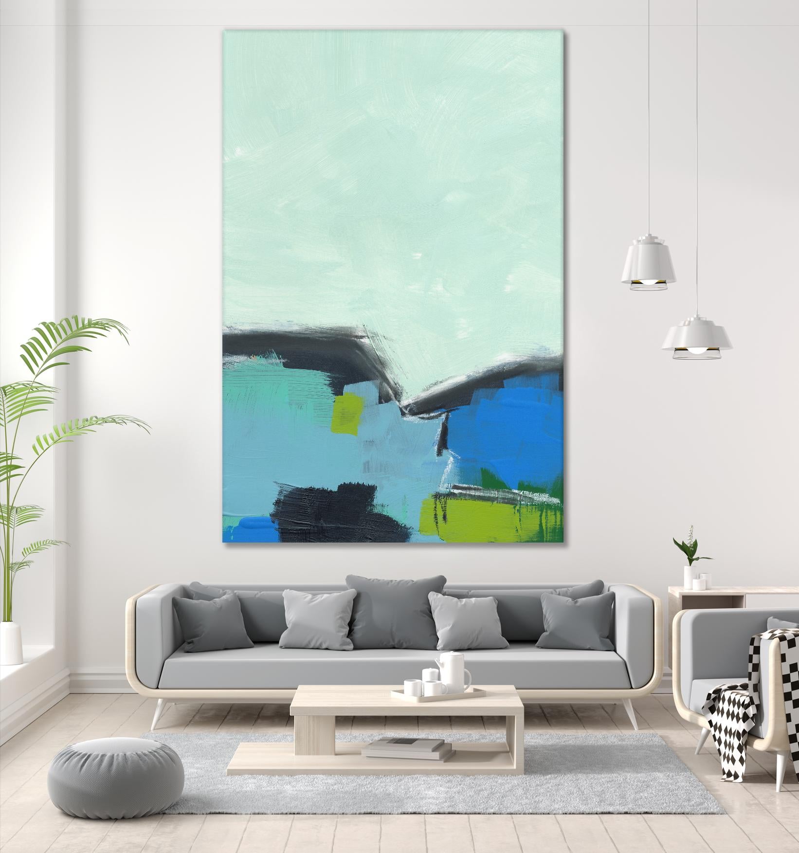 Landscape No. 98 by Jan Weiss on GIANT ART - multicolor abstracts; contemporary