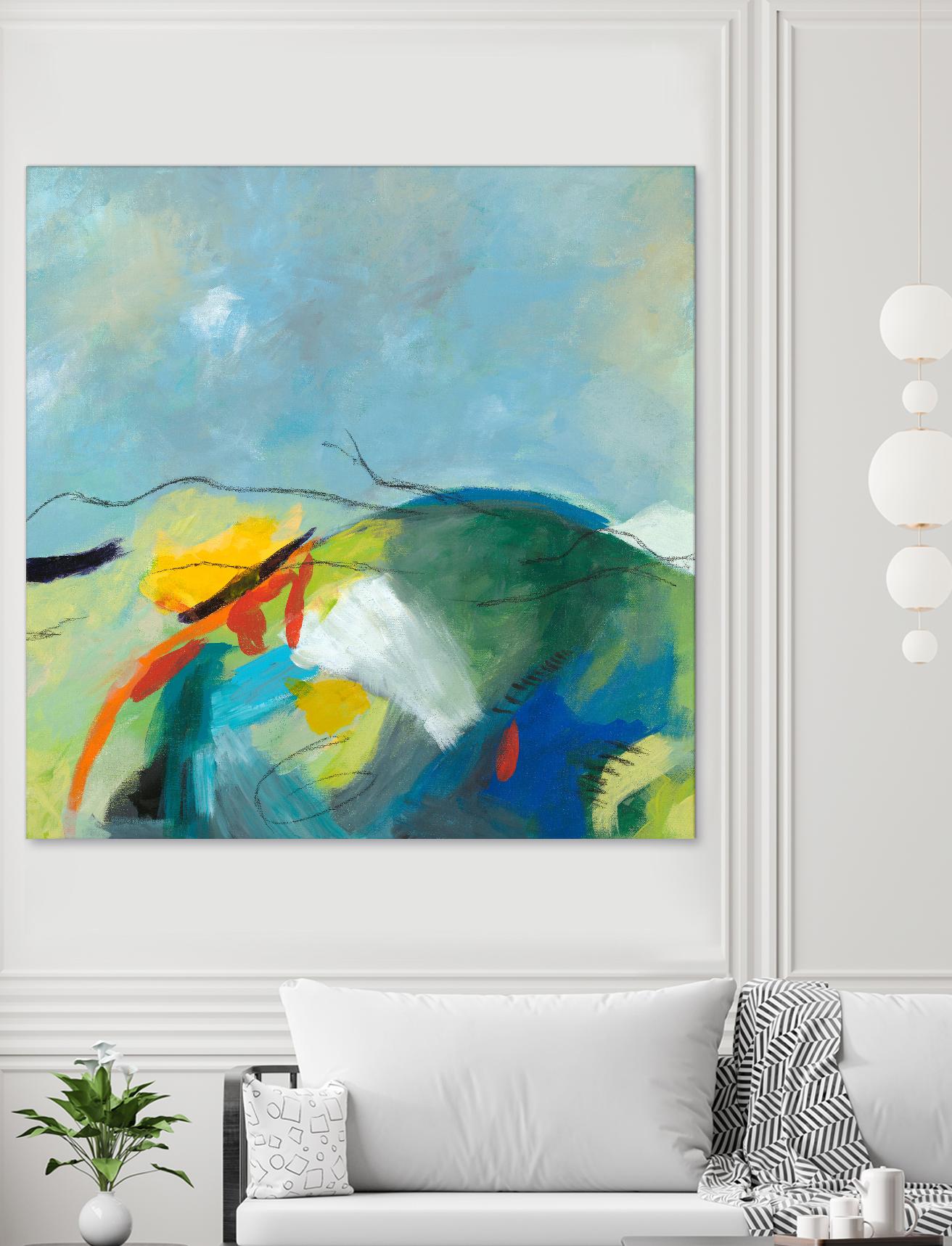 Alpine No. 2 by Jan Weiss on GIANT ART - multicolor landscapes; contemporary; abstracts