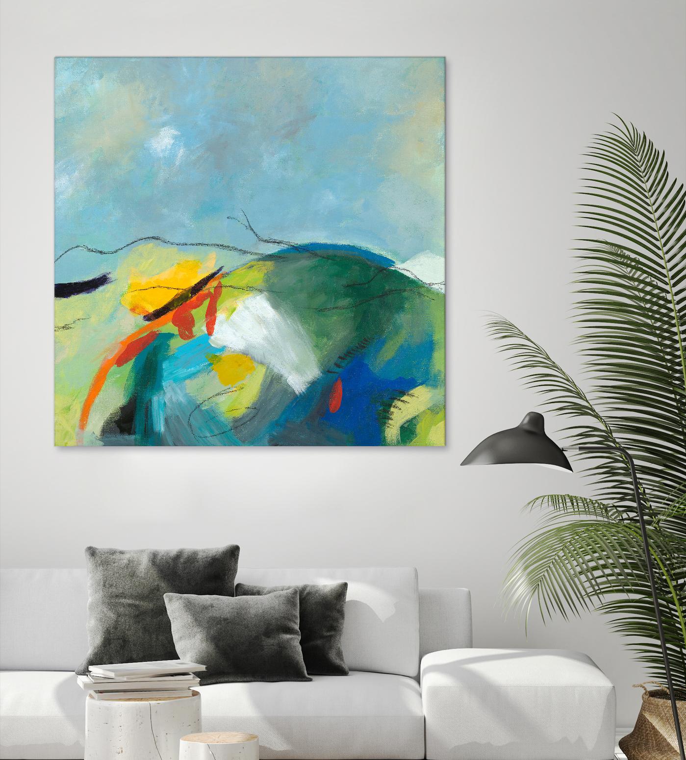 Alpine No. 2 by Jan Weiss on GIANT ART - multicolor landscapes; contemporary; abstracts