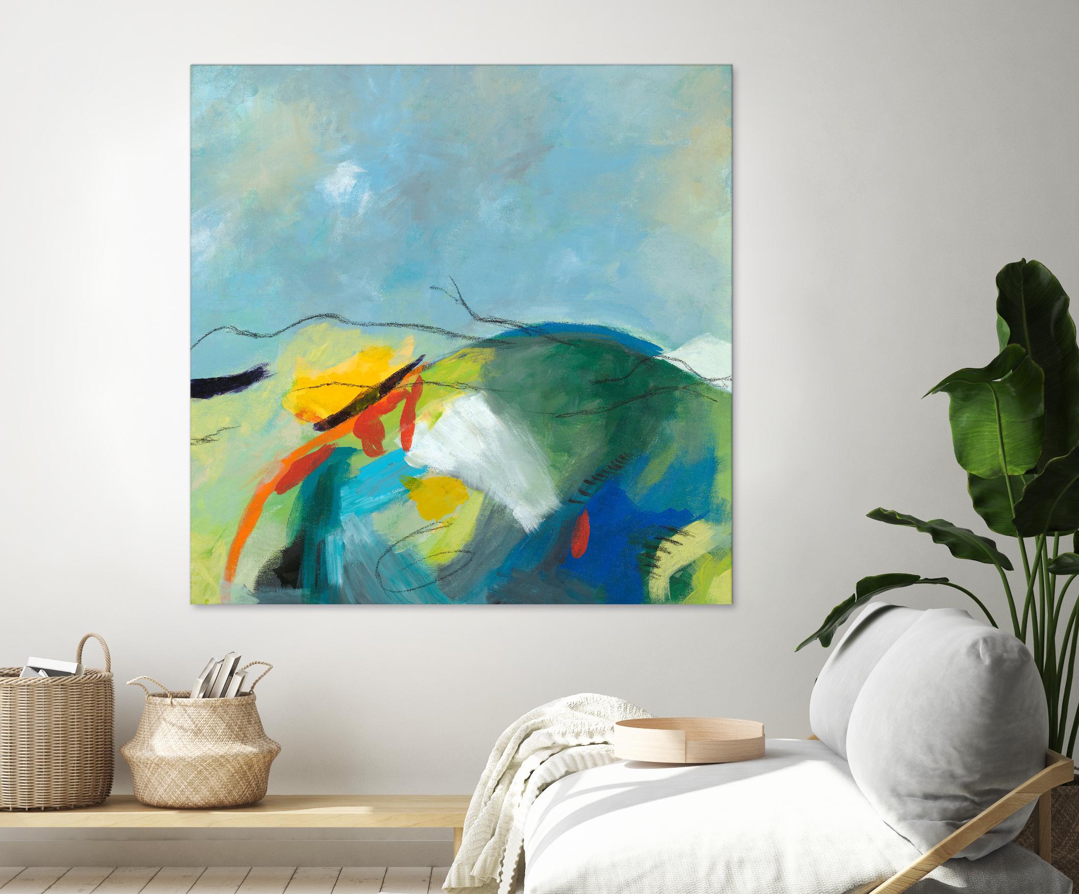 Alpine No. 2 by Jan Weiss on GIANT ART - multicolor landscapes; contemporary; abstracts