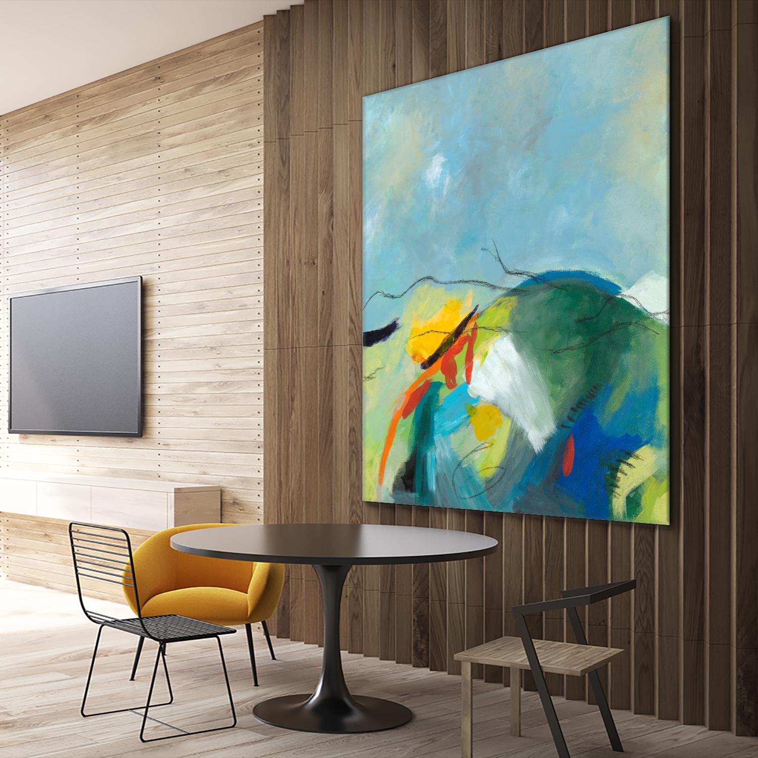 Alpine No. 2 by Jan Weiss on GIANT ART - multicolor landscapes; contemporary; abstracts