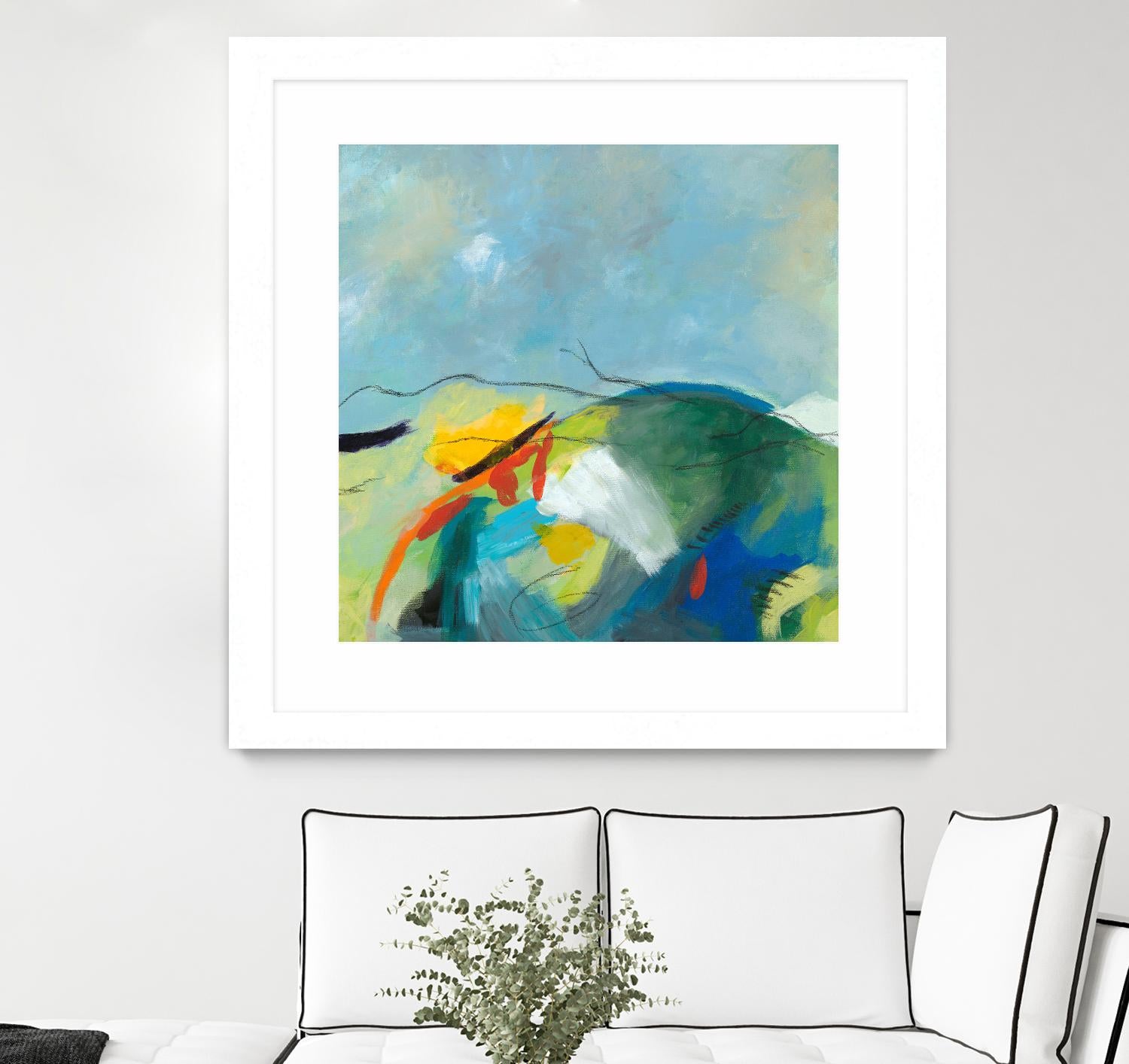 Alpine No. 2 by Jan Weiss on GIANT ART - multicolor landscapes; contemporary; abstracts