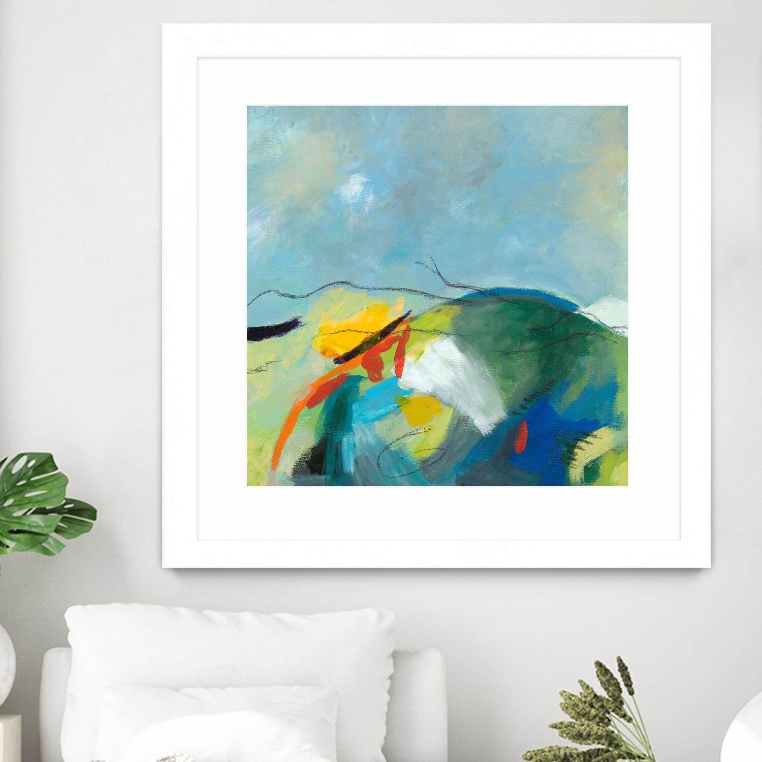 Alpine No. 2 by Jan Weiss on GIANT ART - multicolor landscapes; contemporary; abstracts