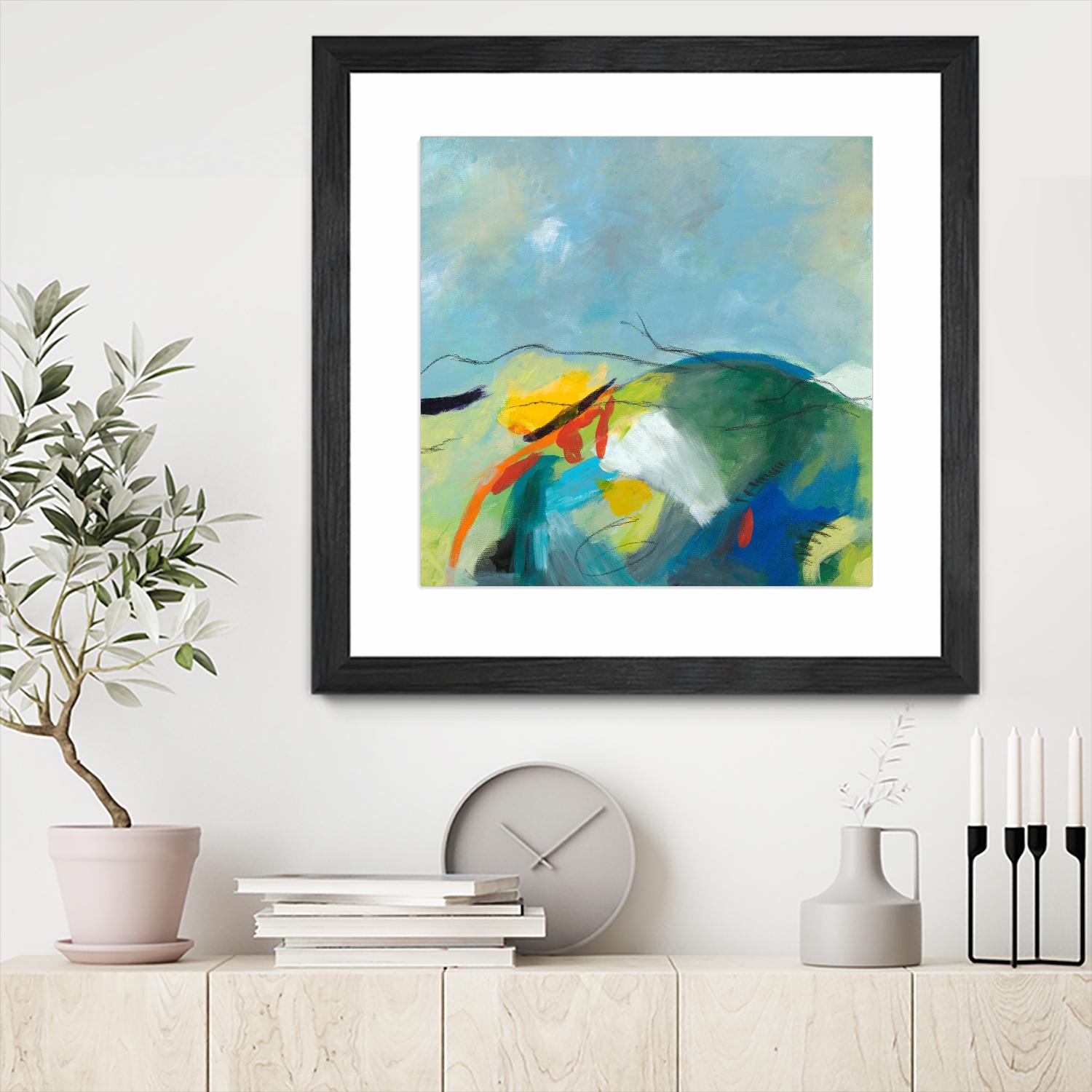 Alpine No. 2 by Jan Weiss on GIANT ART - multicolor landscapes; contemporary; abstracts