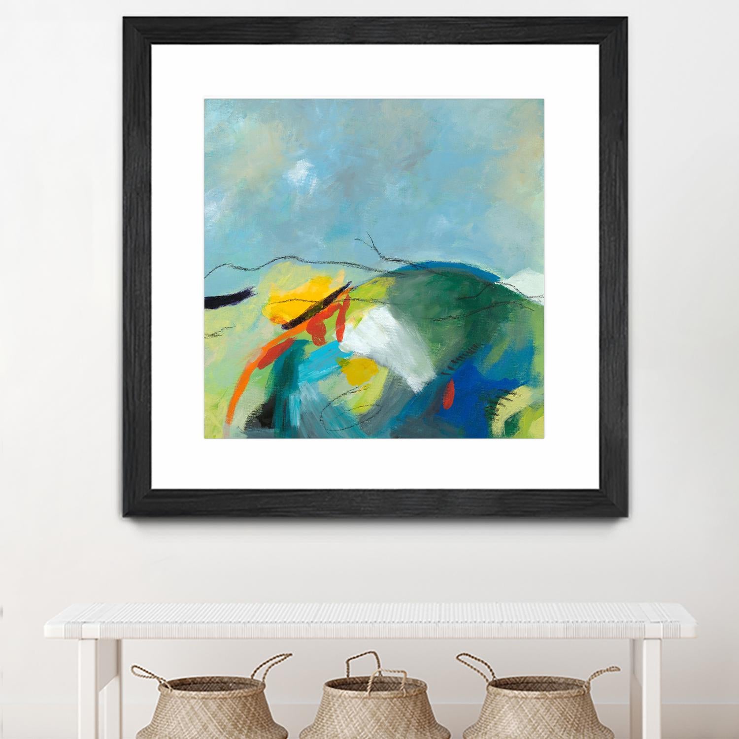 Alpine No. 2 by Jan Weiss on GIANT ART - multicolor landscapes; contemporary; abstracts