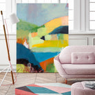 Coastal Hills by Jan Weiss on GIANT ART - multicolor landscapes; abstracts; contemporary
