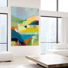 Coastal Hills by Jan Weiss on GIANT ART - multicolor landscapes; abstracts; contemporary