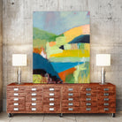 Coastal Hills by Jan Weiss on GIANT ART - multicolor landscapes; abstracts; contemporary