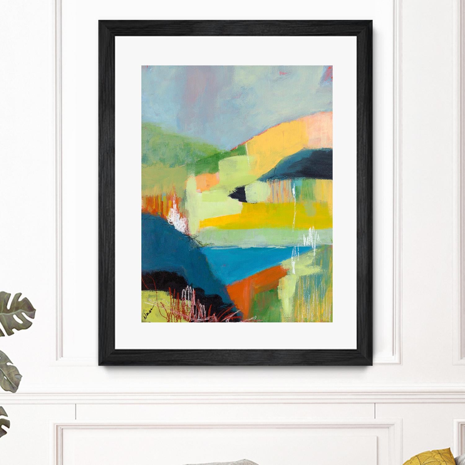 Coastal Hills by Jan Weiss on GIANT ART - multicolor landscapes; abstracts; contemporary